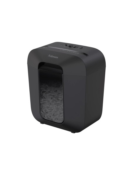 Destructora de documentos fellowes lx25 capacidad 6h seguridad p4 grapas clips y tarjetas papelera 11,5 l