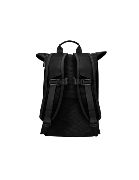 Cartera antartik mochila water proof enrollable diseño casual color negro 480x130x280 mm