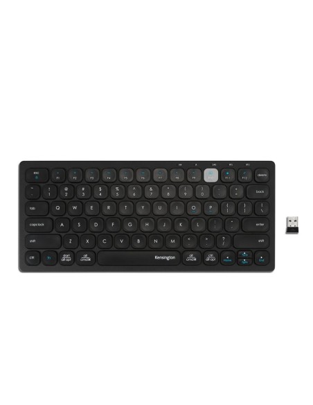 Teclado kensington compact inalambrico dual usb...