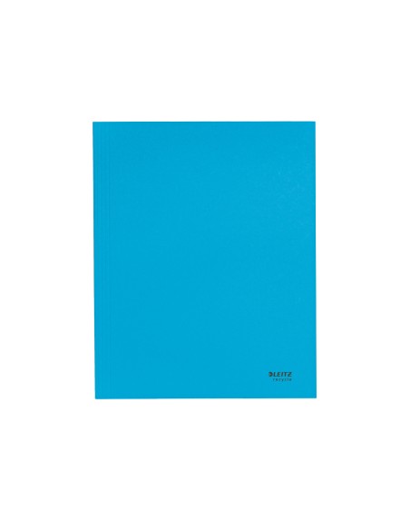 Subcarpeta leitz recycle con tres solapas din a4 carton 100% reciclable azul