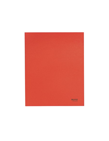 Subcarpeta leitz recycle con tres solapas din a4 carton 100% reciclable rojo
