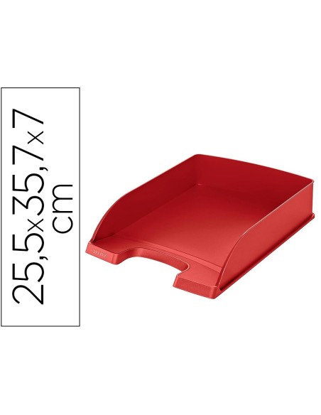 Bandeja sobremesa plastico leitz recycle rojo...