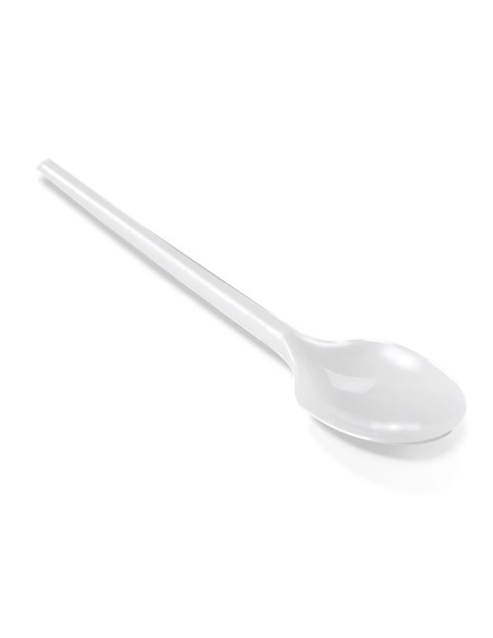 Cucharilla de plastico blanco reutilizable...