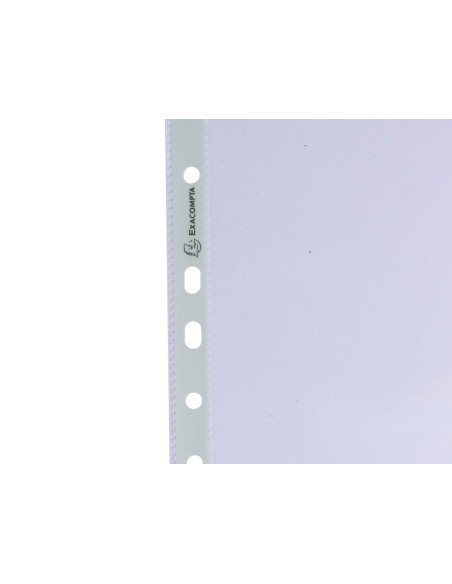 Funda multitaladro exacompta reciclada polipropileno 60 mc din a4 piel de naranja caja de 100 unidades