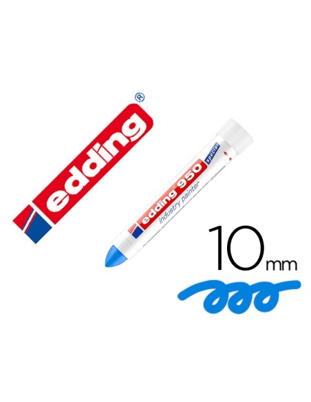 Marcador edding permanente 950 pasta opaca azul...