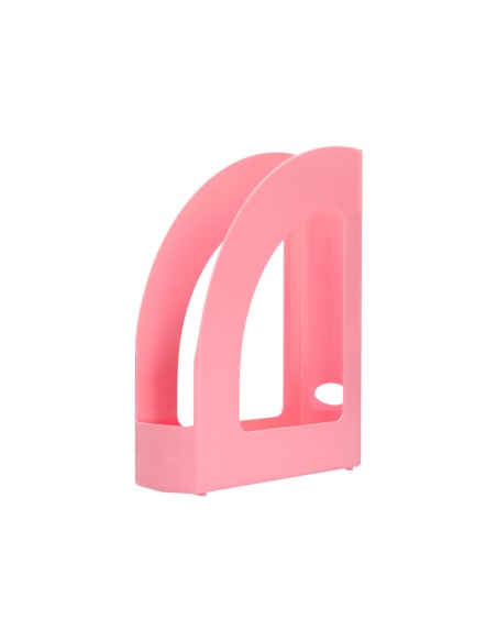 Revistero plastico q-connect color rosa pastel 320x250x80 mm