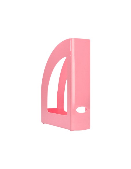 Revistero plastico q-connect color rosa pastel 320x250x80 mm