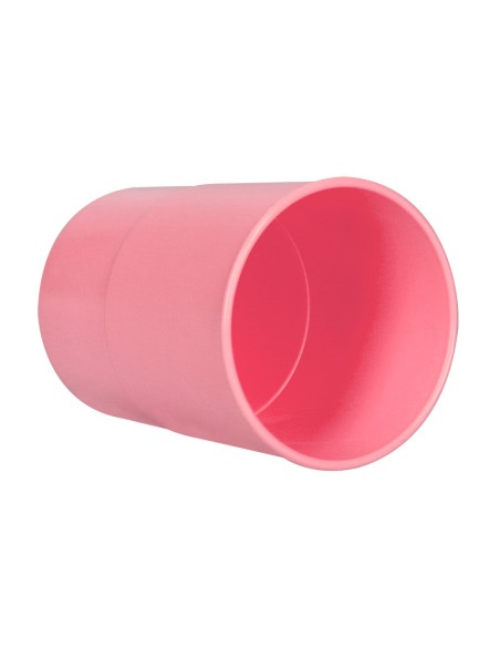 Cubilete portalapices q-connect rosa pastel...
