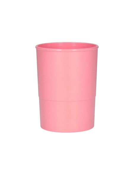 Cubilete portalapices q-connect rosa pastel...