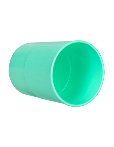 Cubilete portalapices q-connect verde menta pastel opaco plastico diametro 75 mm alto 100 mm