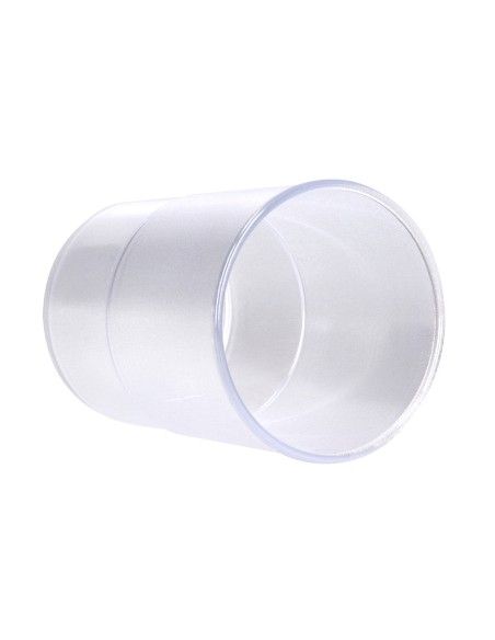 Cubilete portalapices q-connect transparente plastico diametro 75 mm alto 100 mm