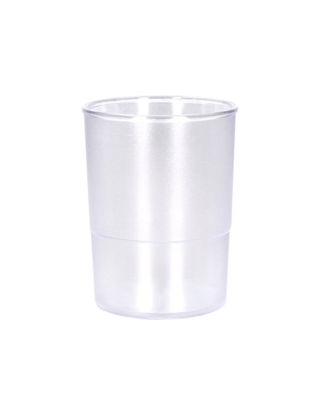 Cubilete portalapices q-connect transparente plastico diametro 75 mm alto 100 mm