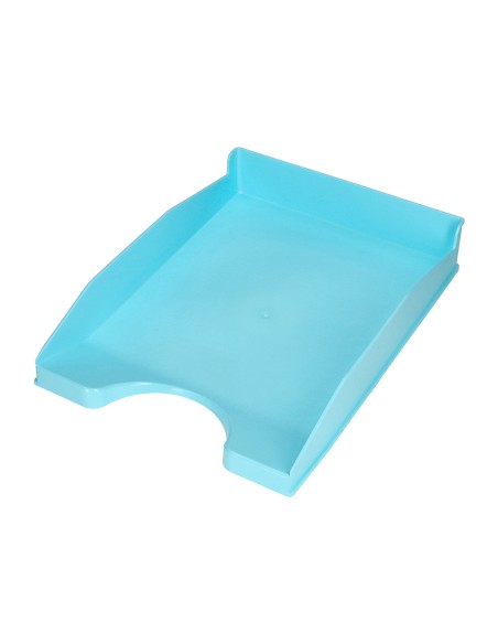 Bandeja sobremesa plastico q-connect celeste opaco 240x70x340mm