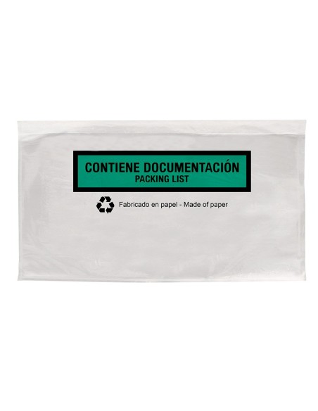 Sobre autoadhesivo q-connect portadocumentos...