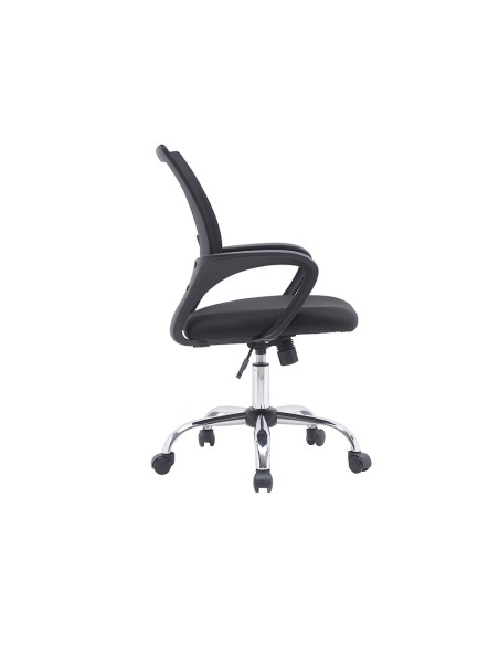 Silla q-connect oficina siena malla base metalica alt max 1000 anc 560 prof 570 ruedas premium color negro