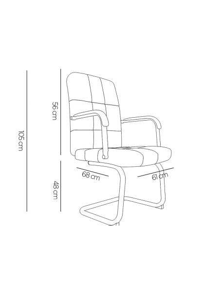 Silla q-connect escritorio pia ve simil piel...