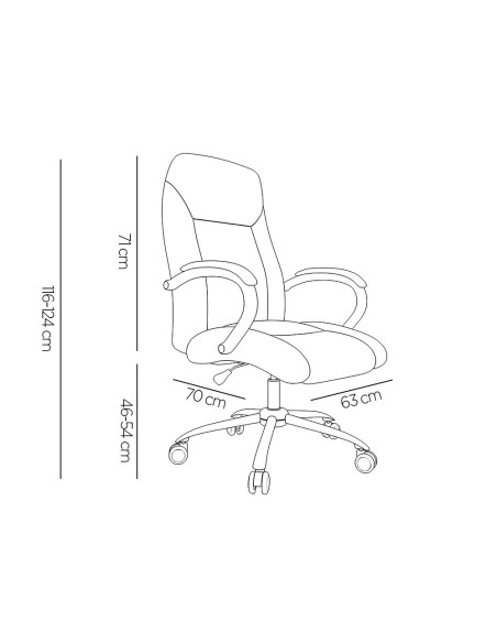 Silla q-connect direccion vero na simil piel...
