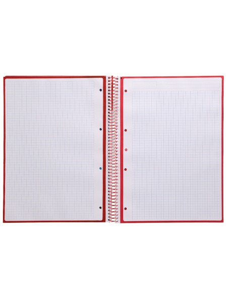 Cuaderno espiral a4 micro antartik tapa forrada 80h 90 gr cuadro 5mm 1 banda 4 taladros exp. 20 unidades