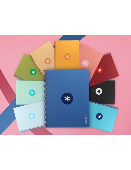 Cuaderno espiral a4 micro antartik tapa forrada...