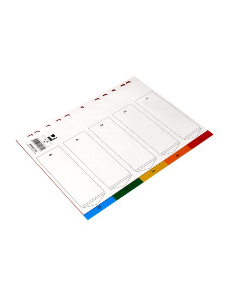 Separador q-connect plastico juego de 5 separadores din a4 multitaladro