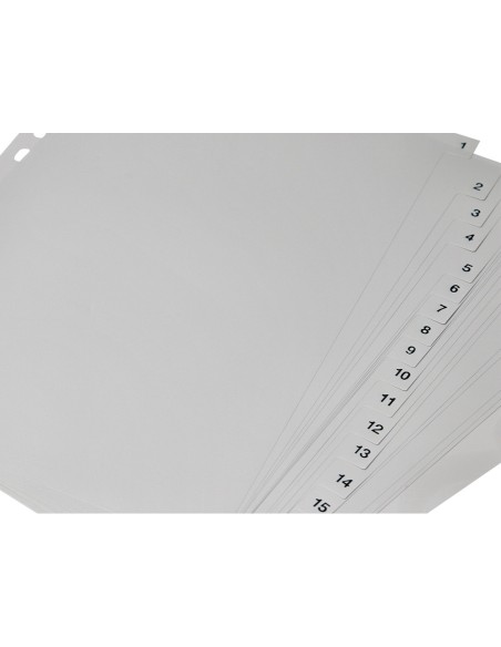 Separador numerico q-connect plastico 1-31 juego de 31 separadores din a4 multitaladro