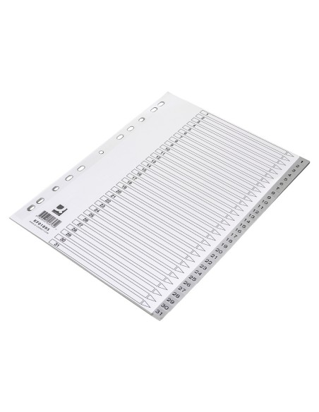 Separador numerico q-connect plastico 1-31...