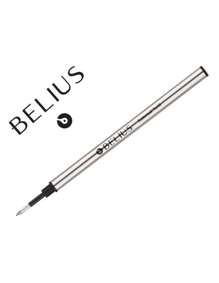 Recambio roller belius negro 0,7 mm caja 3...