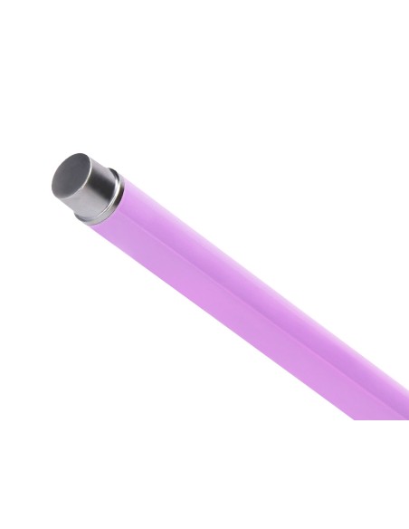 Juego boligrafo y roller belius endless summer aluminio color morado y plateado tinta azul caja de diseño