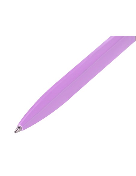 Juego boligrafo y roller belius endless summer aluminio color morado y plateado tinta azul caja de diseño