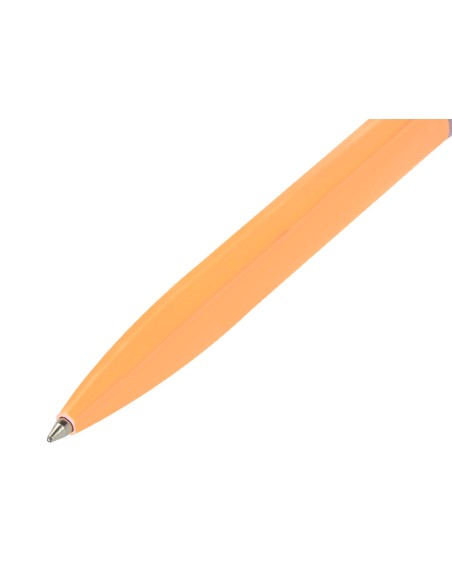 Juego boligrafo y roller belius endless summer aluminio color naranja y plateado tinta azul caja de diseño