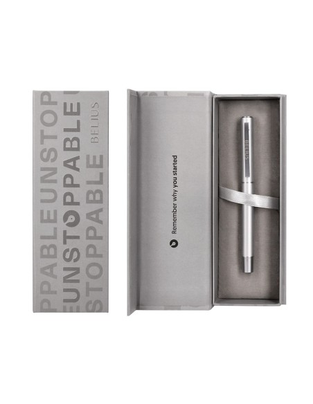 Roller belius unstoppable color plateado tinta...