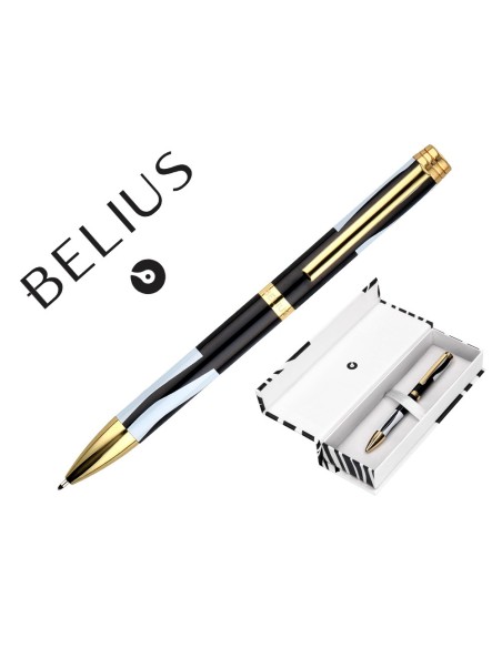 Boligrafo belius dualita cuerpo negro color...