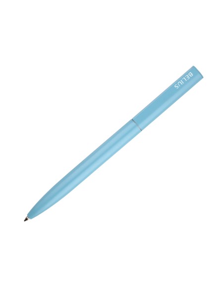 Boligrafo belius rocket b aluminio color minimalista azul tinta azul caja cilindrica