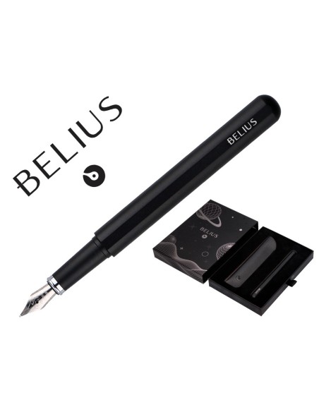 Pluma y funda de similpiel belius space b color...