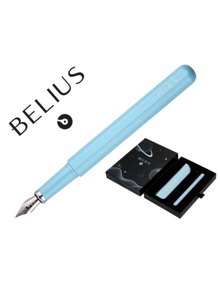 Pluma y funda de similpiel belius space b color...
