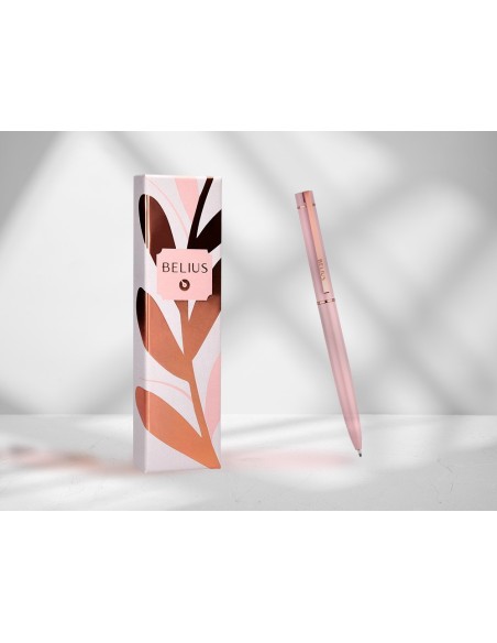 Boligrafo belius rose aluminio color rosa/oro...