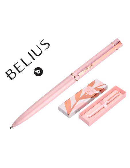 Boligrafo belius rose aluminio color rosa/oro...