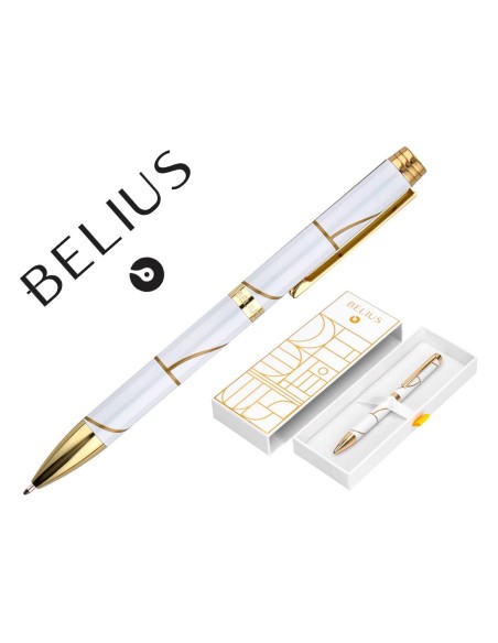 Boligrafo belius carte blanche color y blanco...