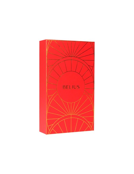 Pluma y estuche belius soiree color art deco granate y dorado tinta azul caja de diseño