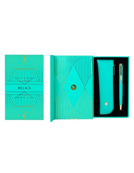 Pluma y estuche belius soiree color art deco...