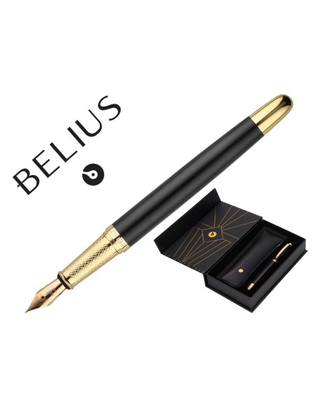 Pluma y estuche belius soiree color art deco...