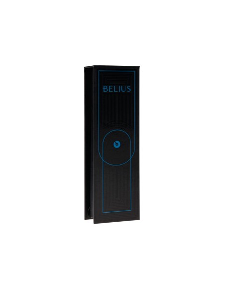 Roller belius turbo aluminio color azul y negro tinta azul caja de diseño