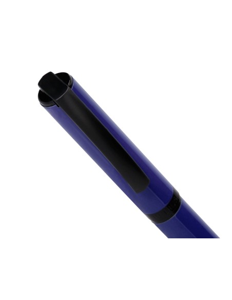 Boligrafo belius turbo aluminio color azul y negro tinta azul caja de diseño