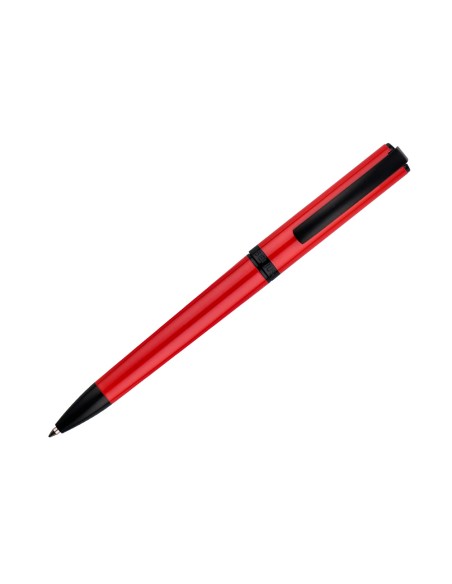 Boligrafo belius turbo aluminio color rojo y negro tinta azul caja de diseño