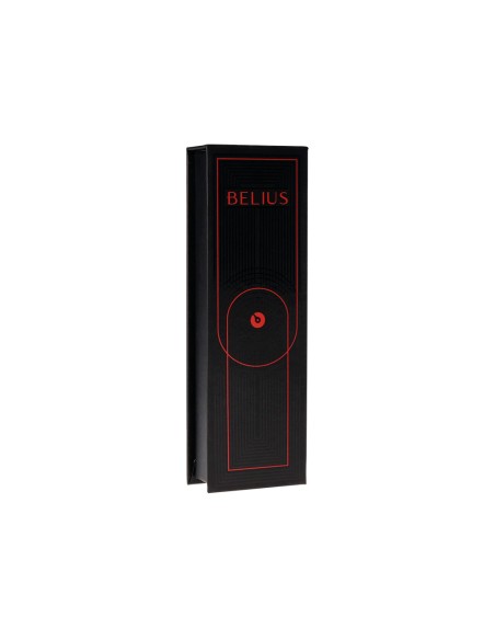 Boligrafo belius turbo aluminio color rojo y negro tinta azul caja de diseño