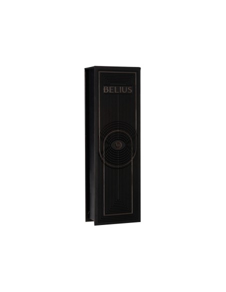 Boligrafo belius turbo aluminio color negro tinta azul caja de diseño