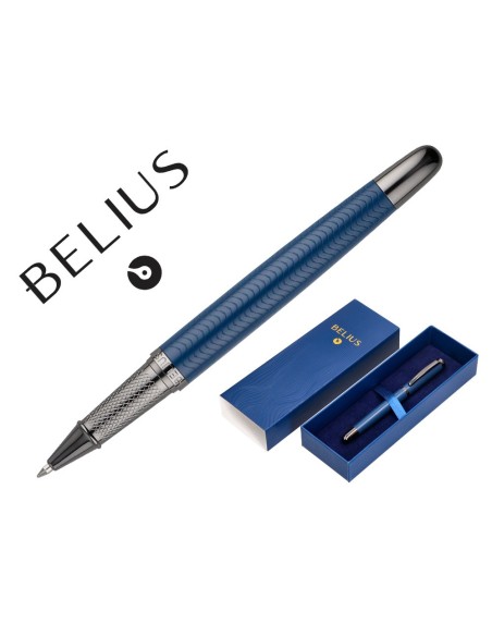 Boligrafo belius neptuno aluminio textura wavy...