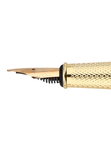 Pluma y estuche cuero belius passion dor...