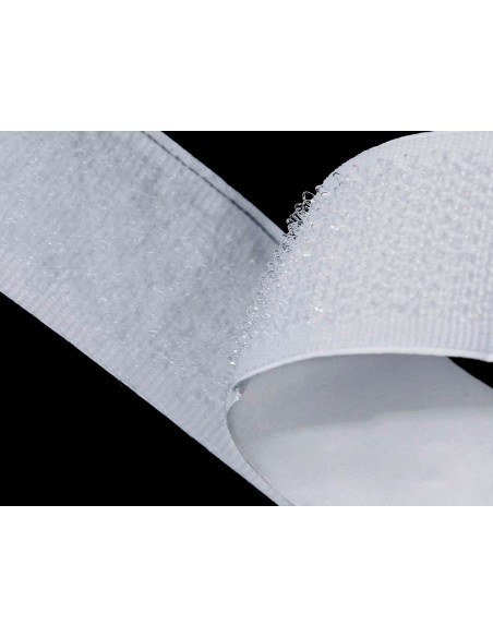 Cinta de cierre adhesiva liderpapel velcro blanco 20mm x 10m