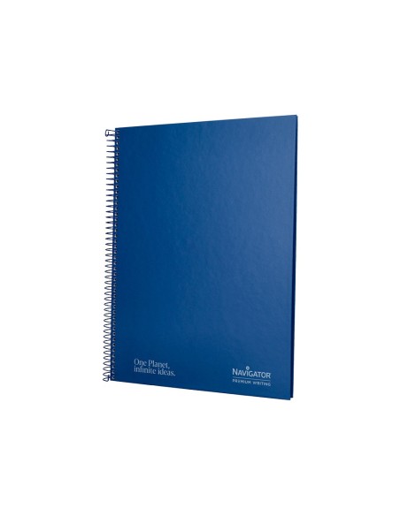 Cuaderno espiral navigator a4 tapa dura 80h...